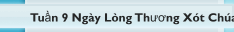 Tuần 9 Ng&agrave;y L&ograve;ng Thương X&oacute;t Ch&uacute;a